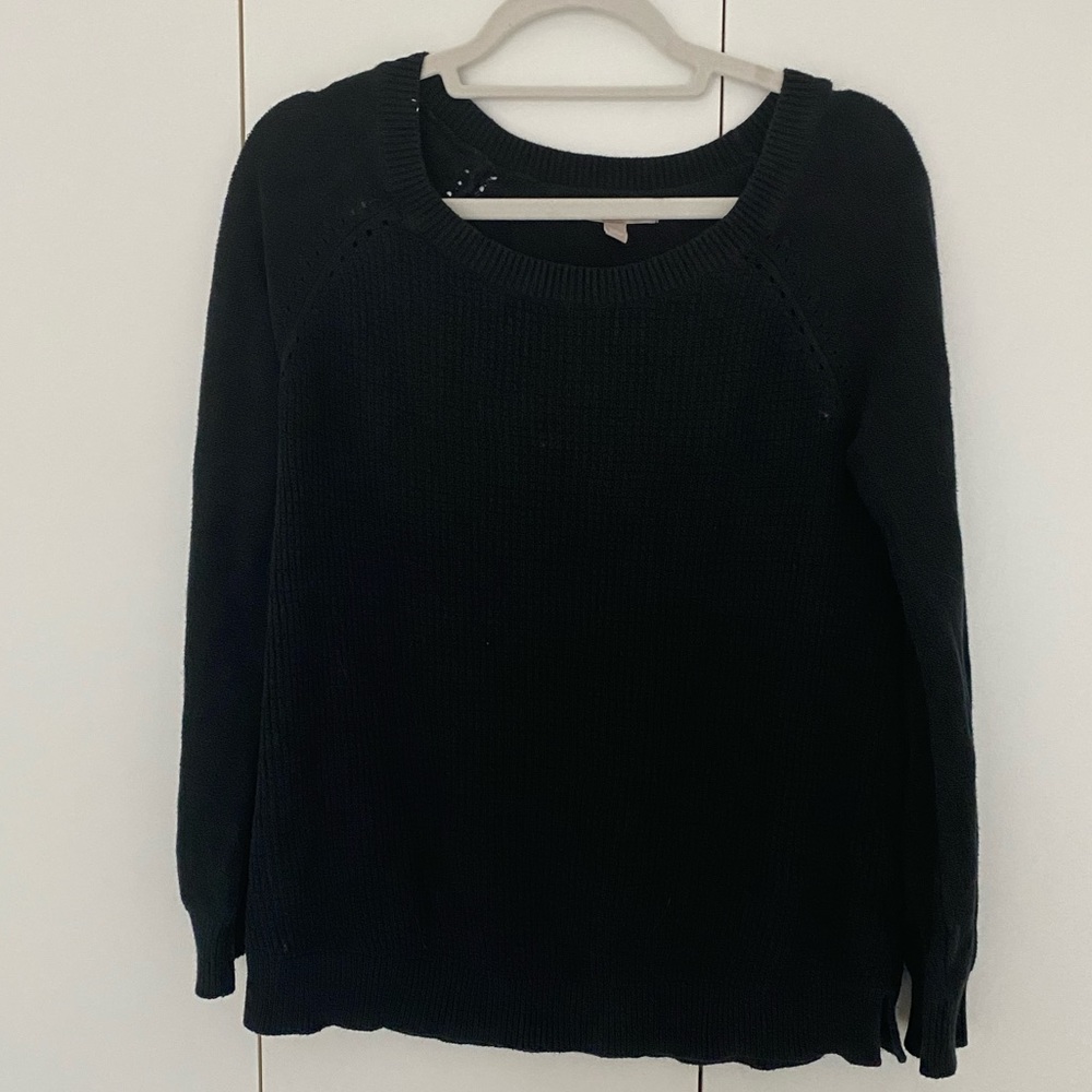 Banana Republic black oversized sweater